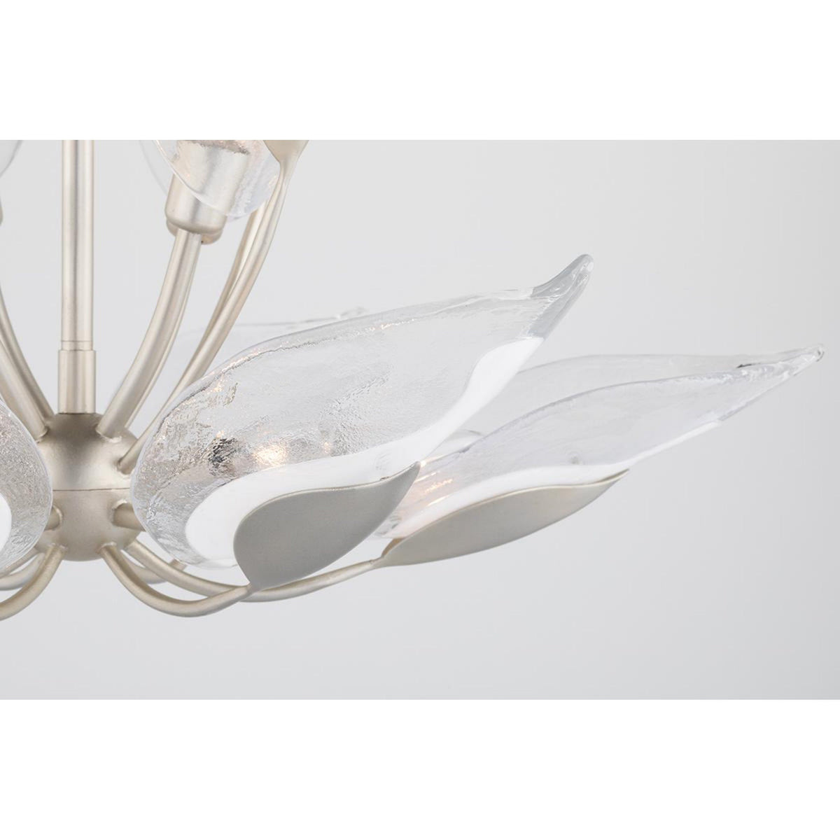 Blossom 24-Light Chandelier in Silver Leaf 55L x 55W x 37H