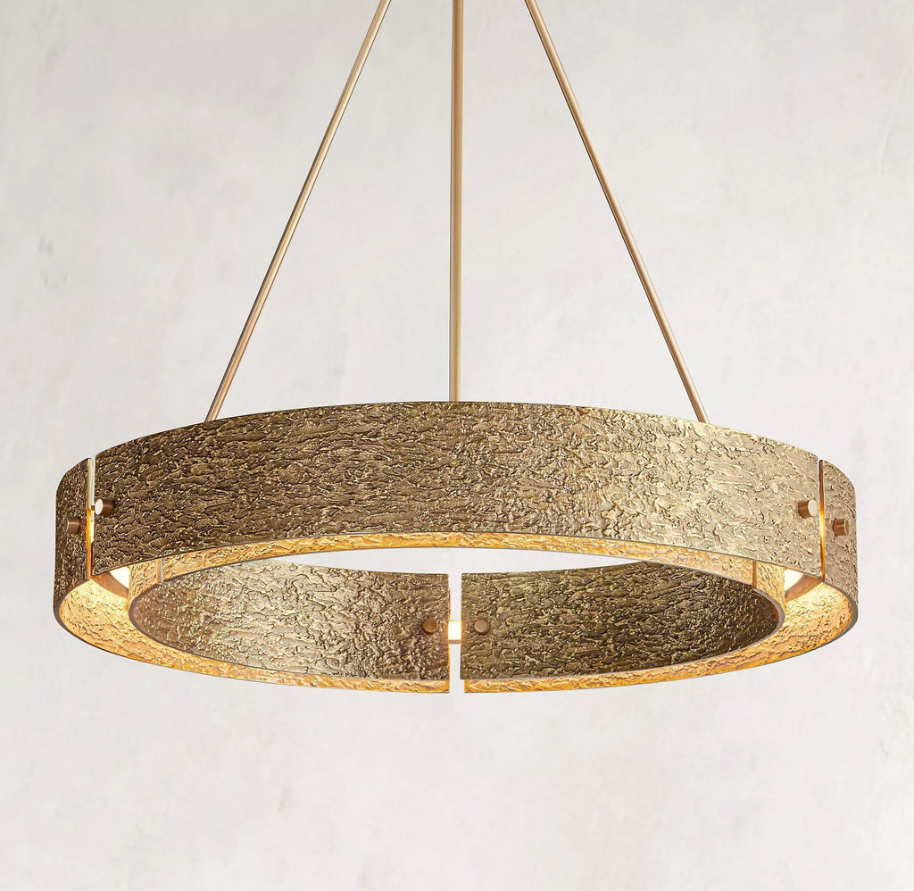 Vouvray Round Brass Chandelier D36"/D48"/D60"