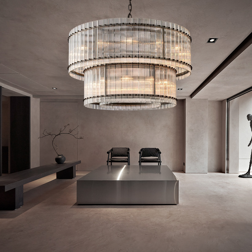 Modern San Marcol Cake Round Luxury Chandelier 48"