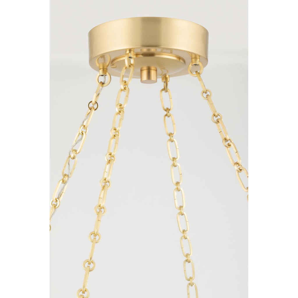 Lindley 1-Light Chandelier in Polished Nickel 54.5L x 54.5W x 4.625H