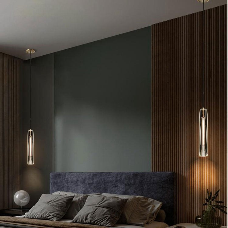 Smoke Crystal Shade Pendant Light