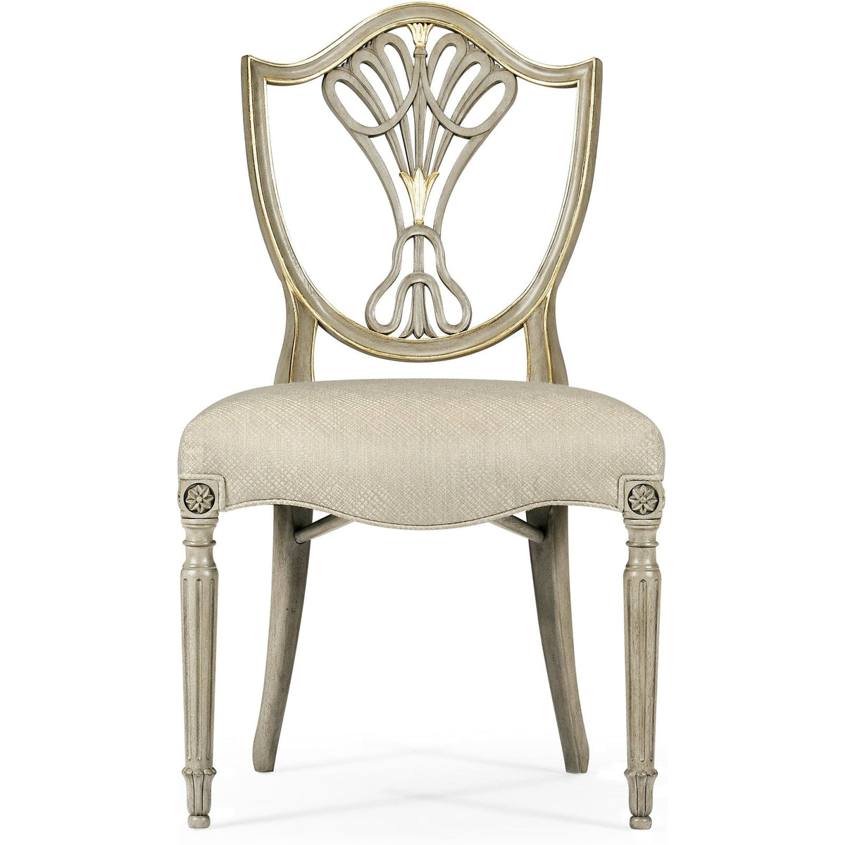 Jonathan Charles Buckingham Gilded Dining Side Chair (495819-SC-PBG-F200) - Set of 2