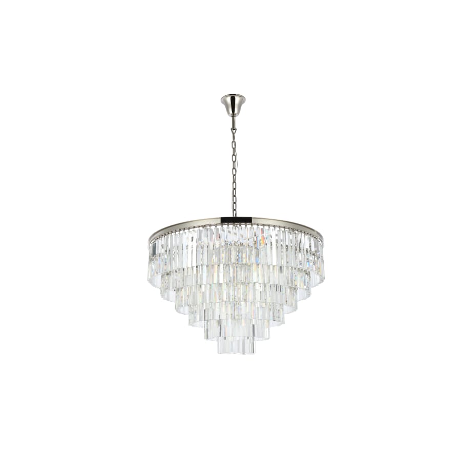 Elegant Lighting Sydney 33 Light 44" Wide Crystal Chandelier with Clear Royal Cut Crystals