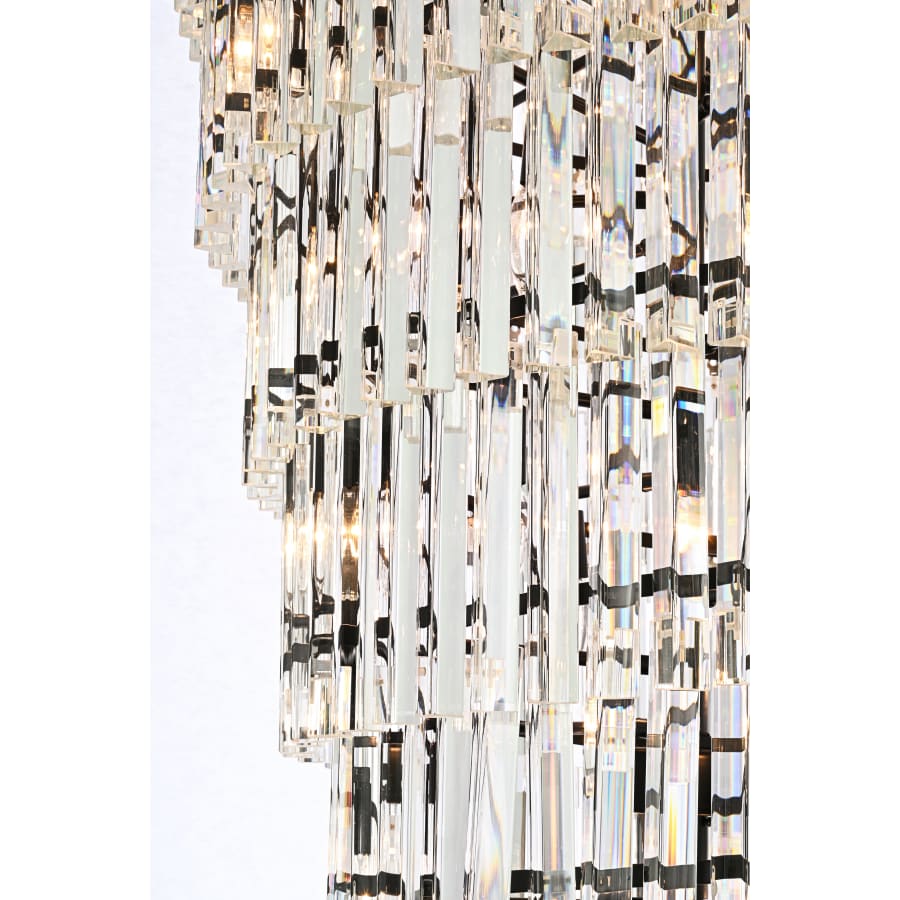 Elegant Lighting Sydney 42 Light 37" Wide Crystal Waterfall Chandelier