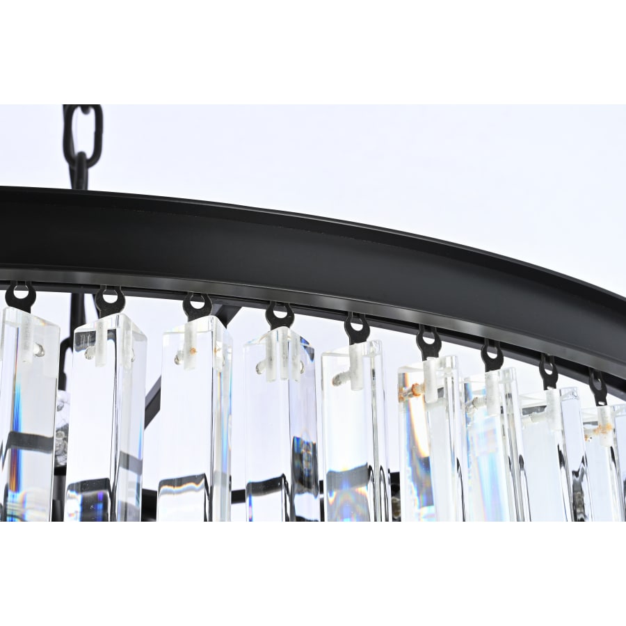 Elegant Lighting Sydney 42 Light 37" Wide Crystal Waterfall Chandelier
