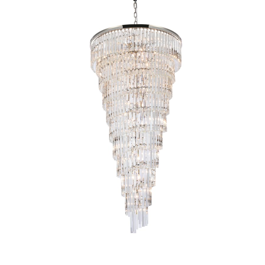 Elegant Lighting Sydney 42 Light 37" Wide Crystal Waterfall Chandelier