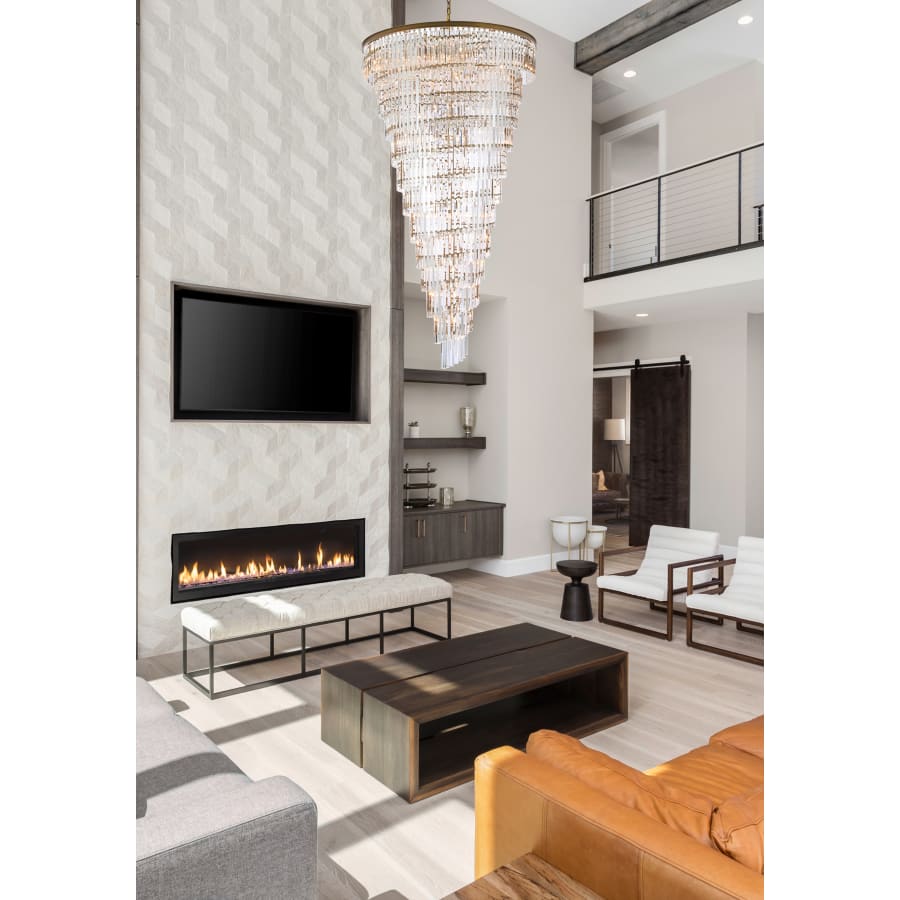 Elegant Lighting Sydney 58 Light 48" Wide Crystal Waterfall Chandelier