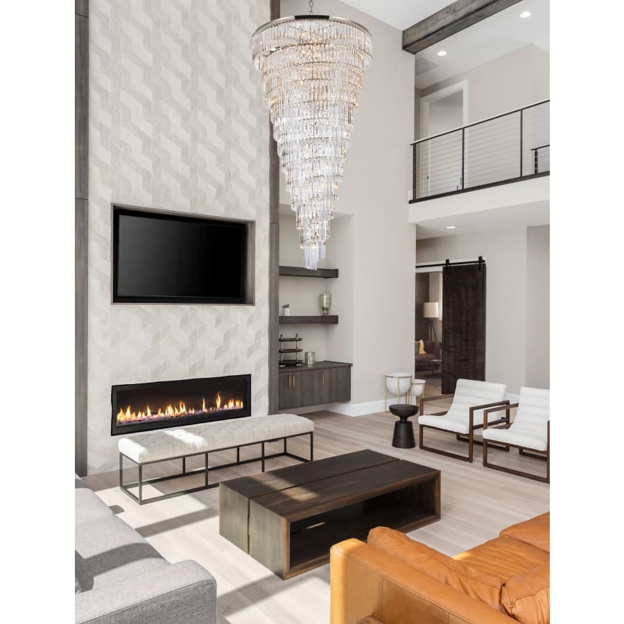 Elegant Lighting Sydney 58 Light 48" Wide Crystal Waterfall Chandelier