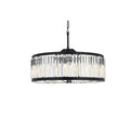 Elegant Lighting Chelsea 10 Light 36" Wide Crystal Drum Chandelier with Clear Royal Cut Crystals