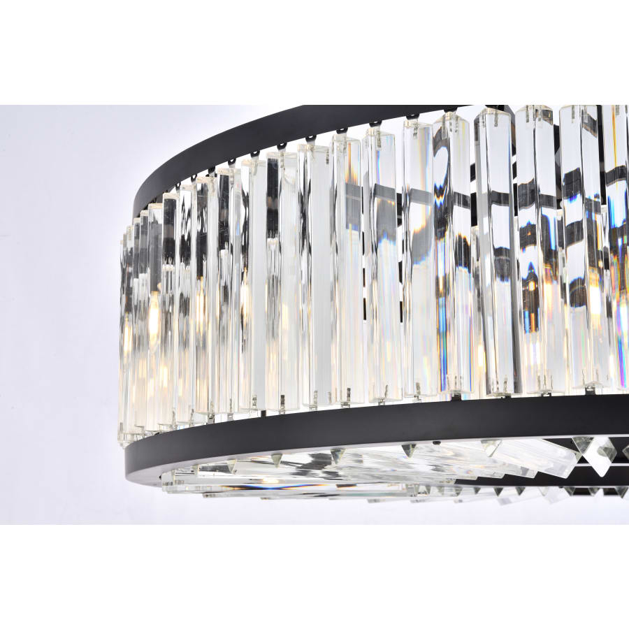 Elegant Lighting Chelsea 10 Light 44" Wide Crystal Drum Chandelier with Clear Royal Cut Crystals