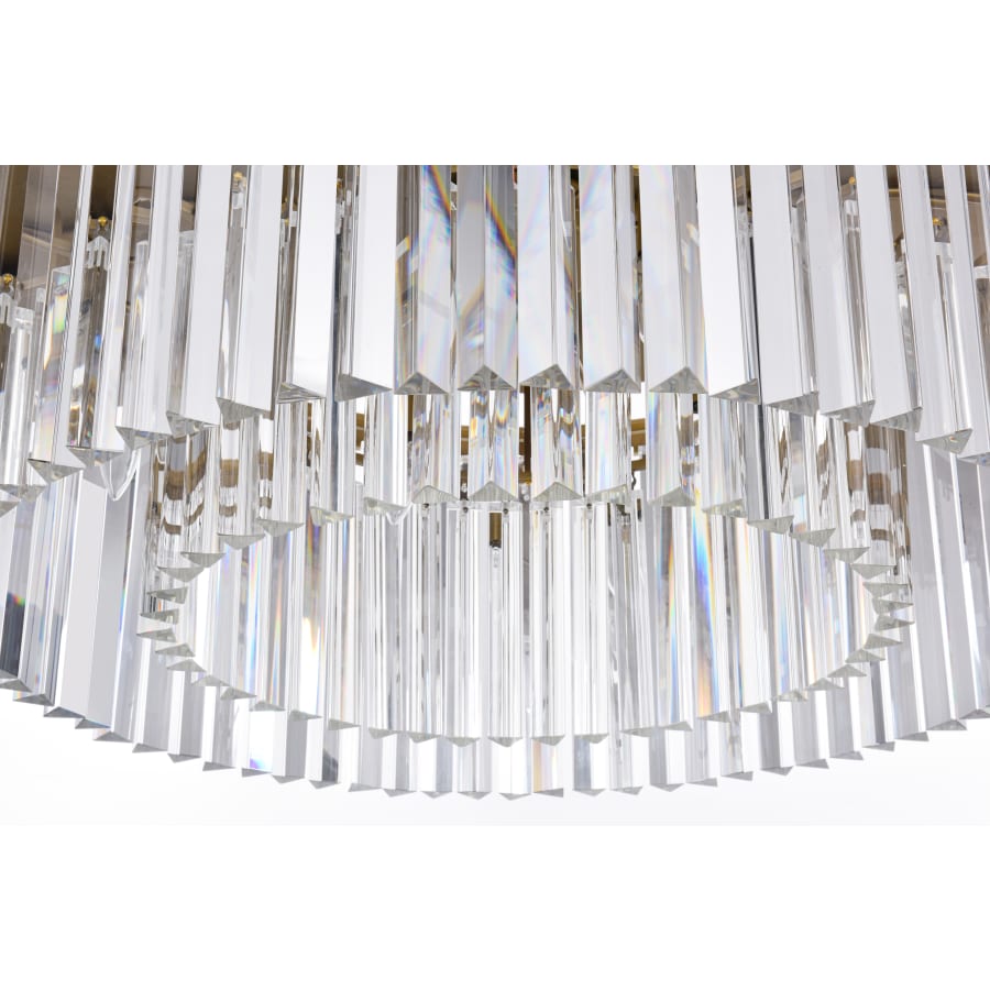 Elegant Lighting Sydney 8 Light 32" Wide Crystal Drum Chandelier