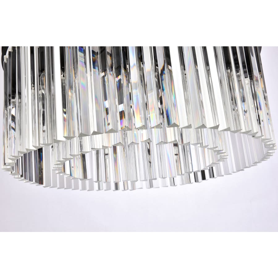 Elegant Lighting Sydney 8 Light 32" Wide Crystal Drum Chandelier with Clear Royal Cut Crystals