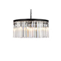 Elegant Lighting Sydney 8 Light 32" Wide Crystal Drum Chandelier with Clear Royal Cut Crystals
