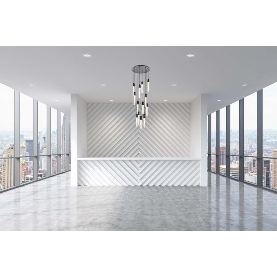 Elegant Lighting Aurora 30" Wide Crystal Chandelier