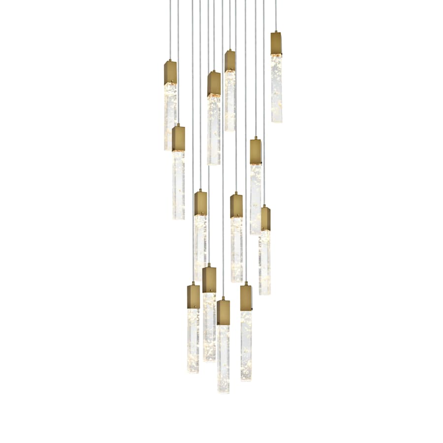 Elegant Lighting Aurora 30" Wide Crystal Chandelier