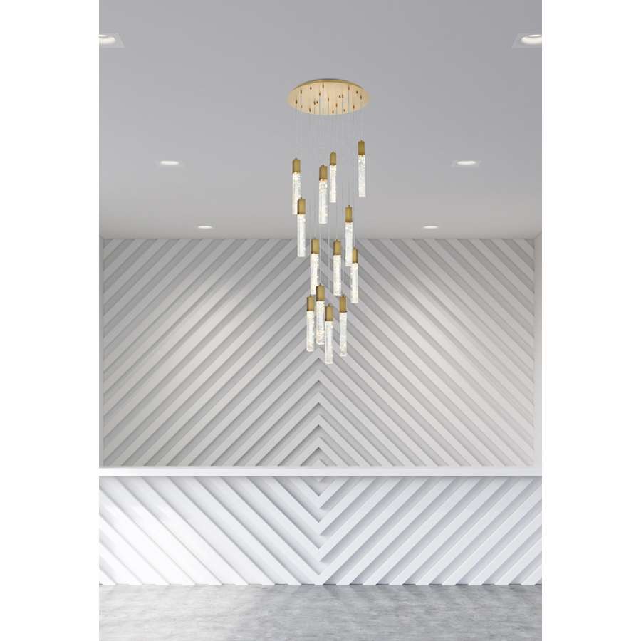 Elegant Lighting Aurora 30" Wide Crystal Chandelier