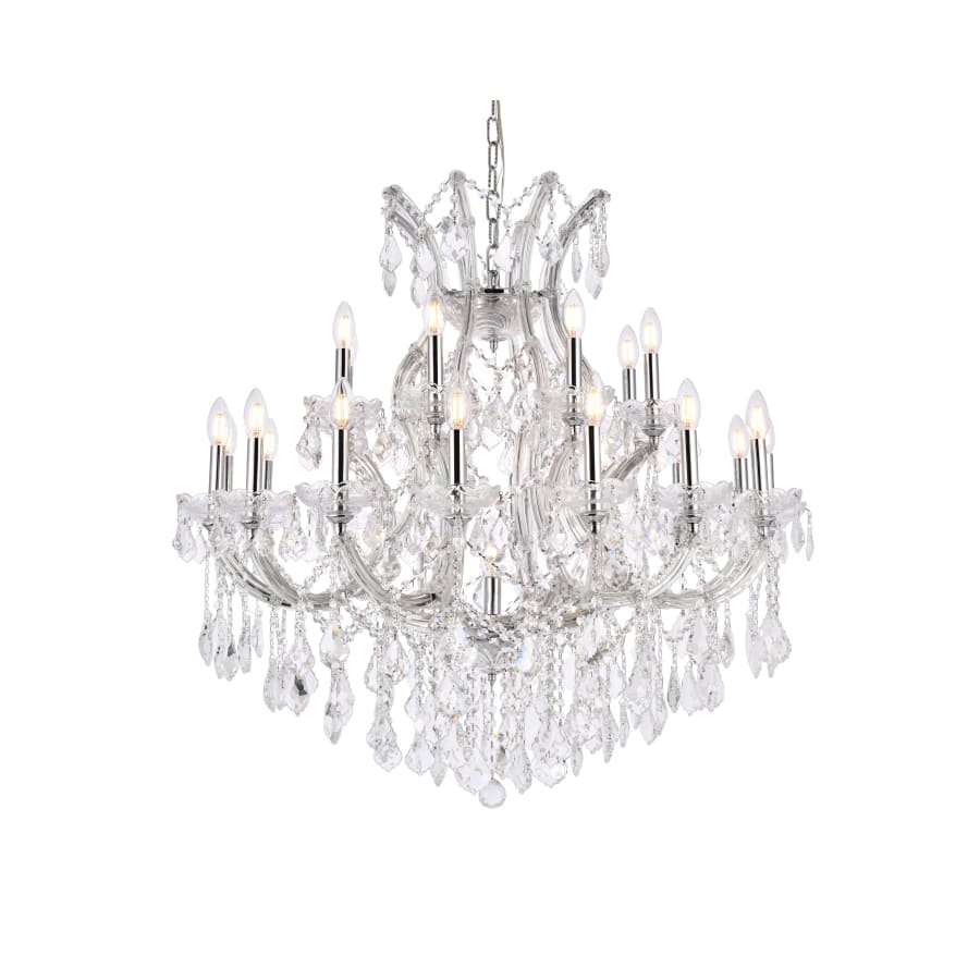 Elegant Lighting Maria Theresa 24 Light 36" Wide Crystal Chandelier with Clear Royal Cut Crystals