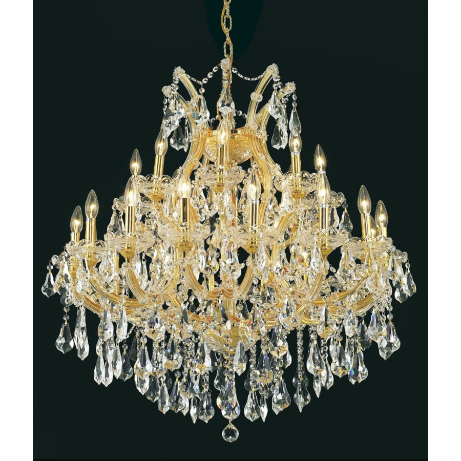 Elegant Lighting Maria Theresa 24 Light 36" Wide Crystal Chandelier with Clear Royal Cut Crystals