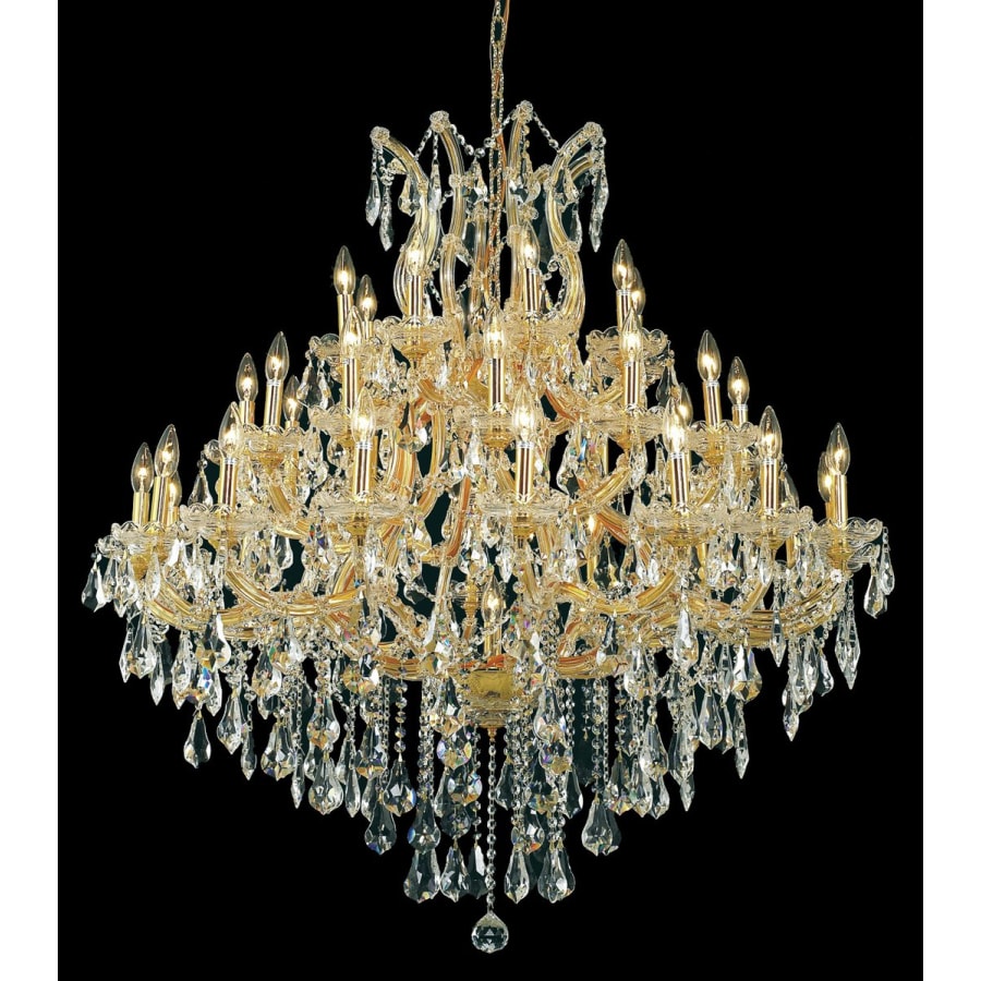 Elegant Lighting Maria Theresa 37 Light 44" Wide Crystal Chandelier with Clear Royal Cut Crystals