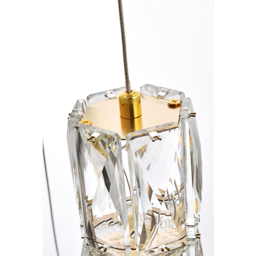 Elegant Lighting Polaris 25 Light 42" Wide LED Crystal Chandelier