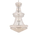 Elegant Lighting Primo 32 Light 30" Wide Crystal Empire Chandelier with Clear Royal Cut Crystals
