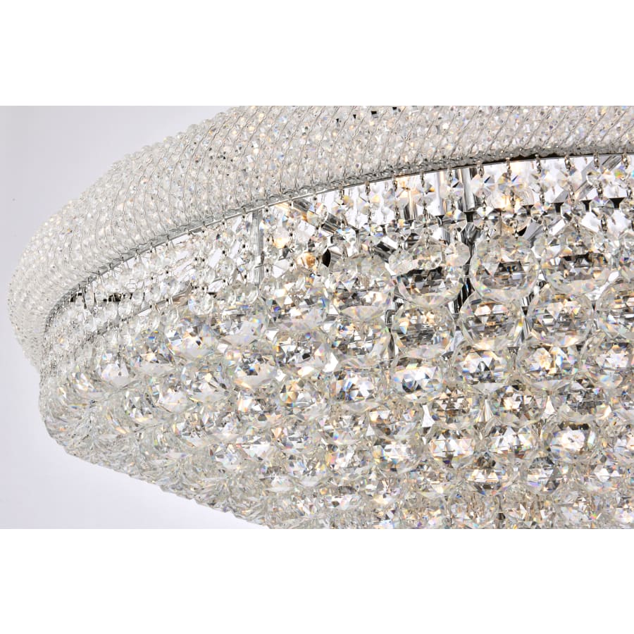Elegant Lighting Primo 28 Light 36" Wide Crystal Empire Chandelier with Clear Royal Cut Crystals