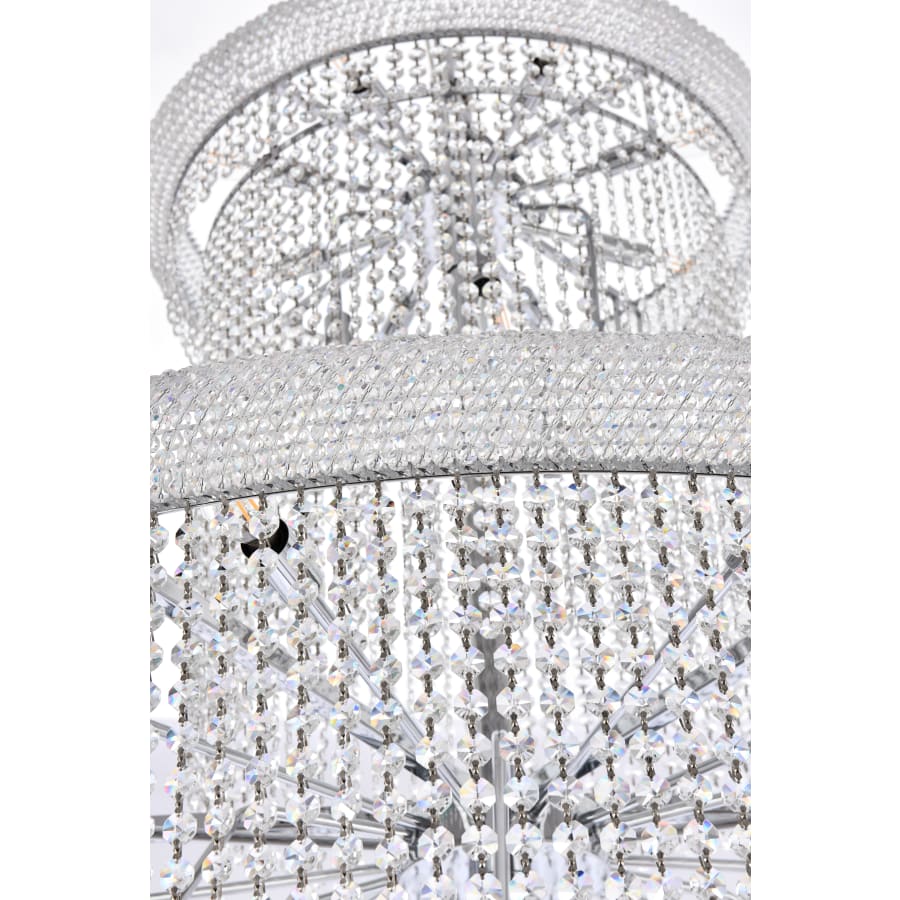 Elegant Lighting Spiral 41 Light 48" Wide Crystal Chandelier with Clear Royal Cut Crystals