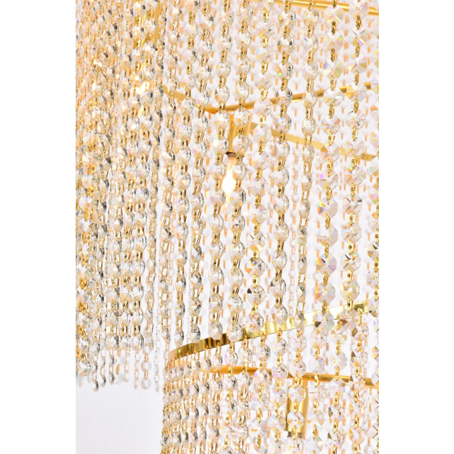 Elegant Lighting Spiral 41 Light 48" Wide Crystal Chandelier with Clear Royal Cut Crystals