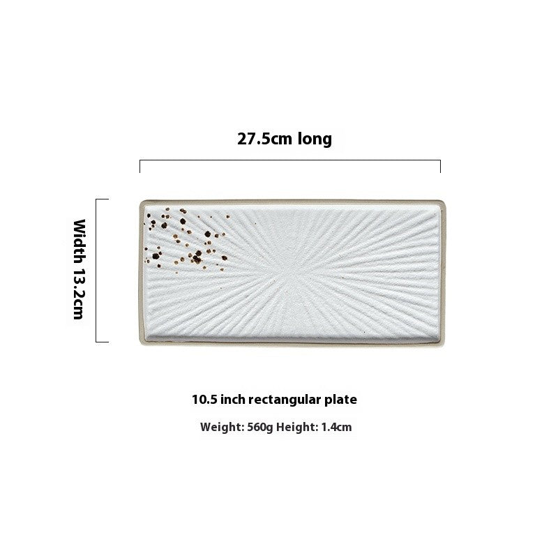 Emberline Hand-Painted Rectangular Plate