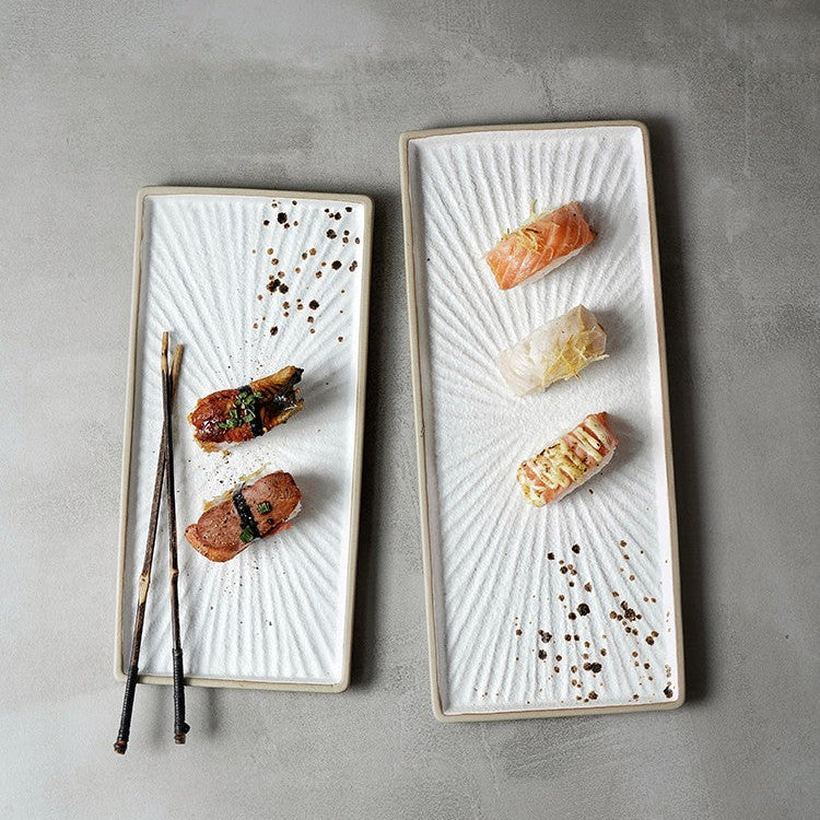 Emberline Hand-Painted Rectangular Plate