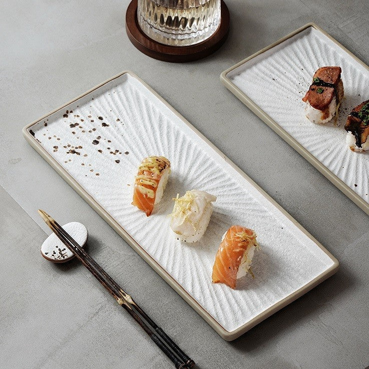 Emberline Hand-Painted Rectangular Plate