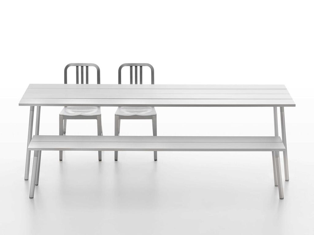 Run By Sam Hecht And Kim Colin 96-Inch Rectangular Anodized Aluminum Dining Table
