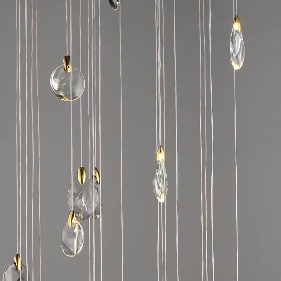 ET2 Pebble 36" Wide Crystal Chandelier