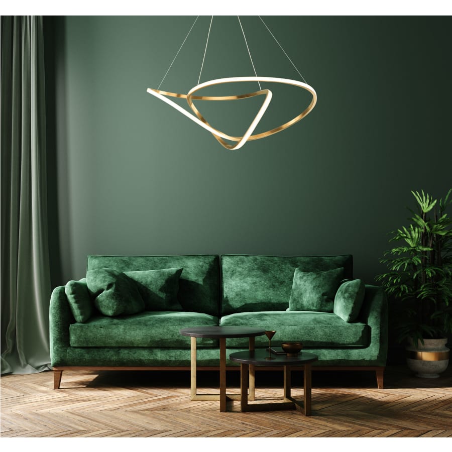 ET2 Perpetual 46" Wide LED Abstract Chandelier