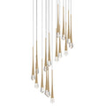 ET2 Pierce 25" Wide LED Crystal Multi Light Pendant