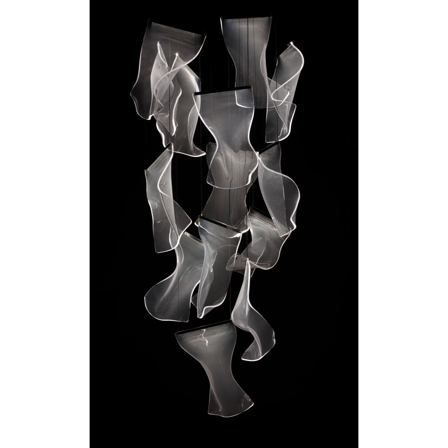 ET2 Rinkle 28" Wide LED Multi Light Abstract Pendant