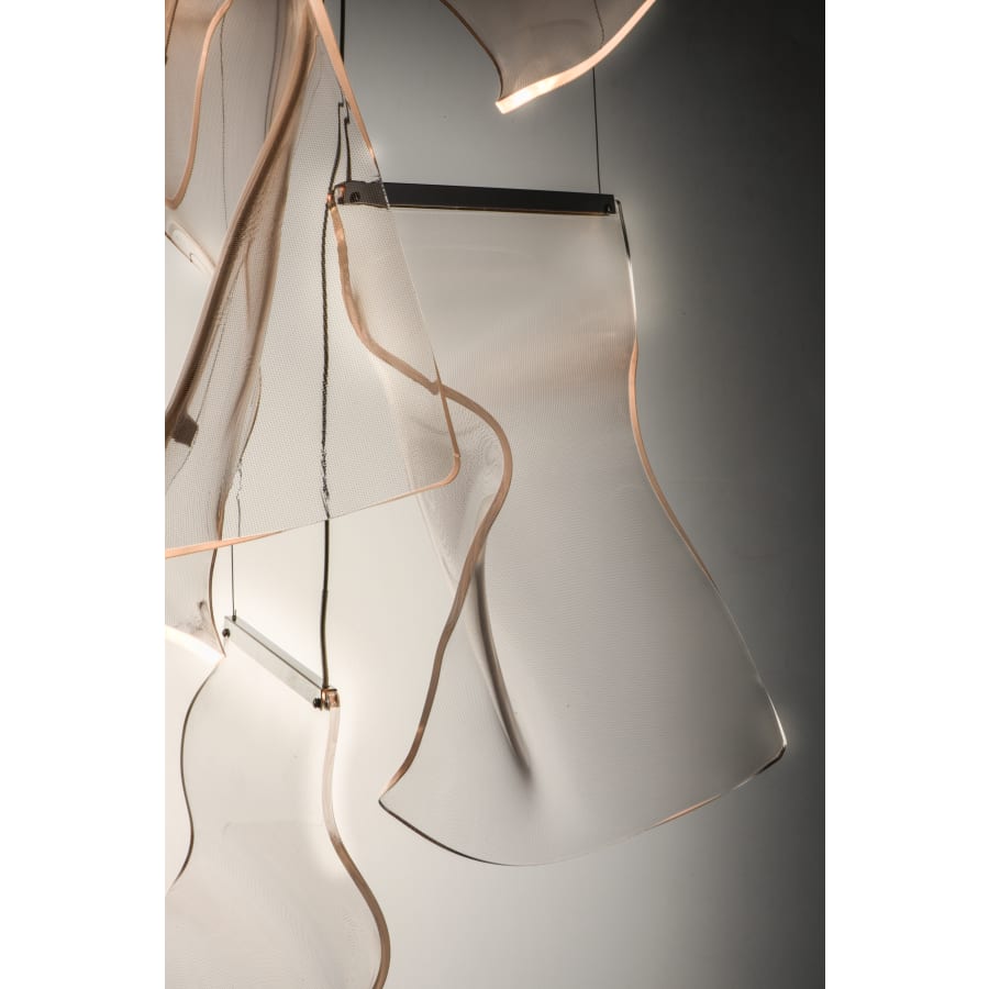 ET2 Rinkle 28" Wide LED Multi Light Abstract Pendant