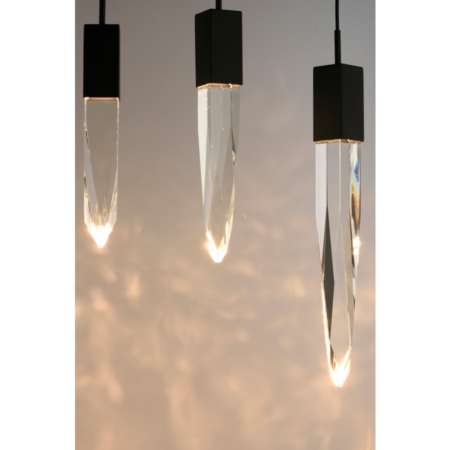 ET2 Quartz 9 Light 16" Wide LED Multi Light Pendant