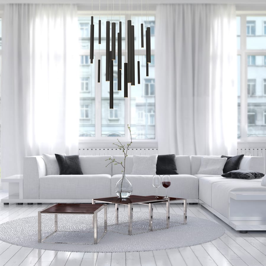 Eurofase Lighting Santana 18 Light 42" Wide LED Multi Light Pendant