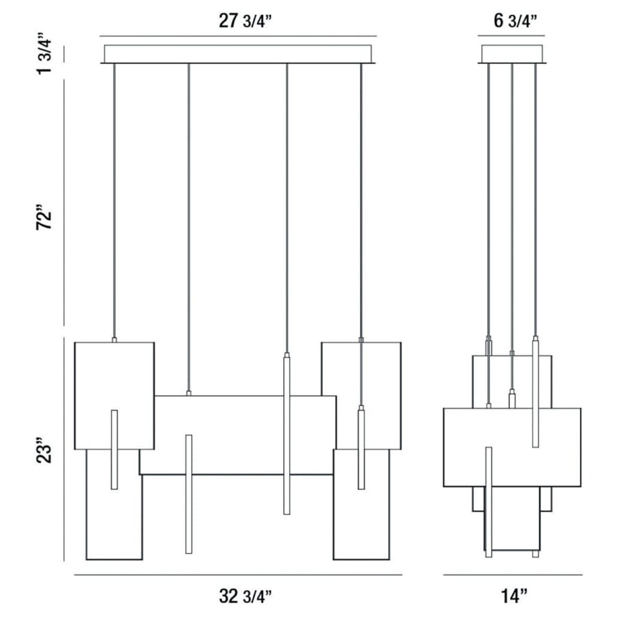 Eurofase Lighting Coburg 9 Light 33" Wide LED Chandelier