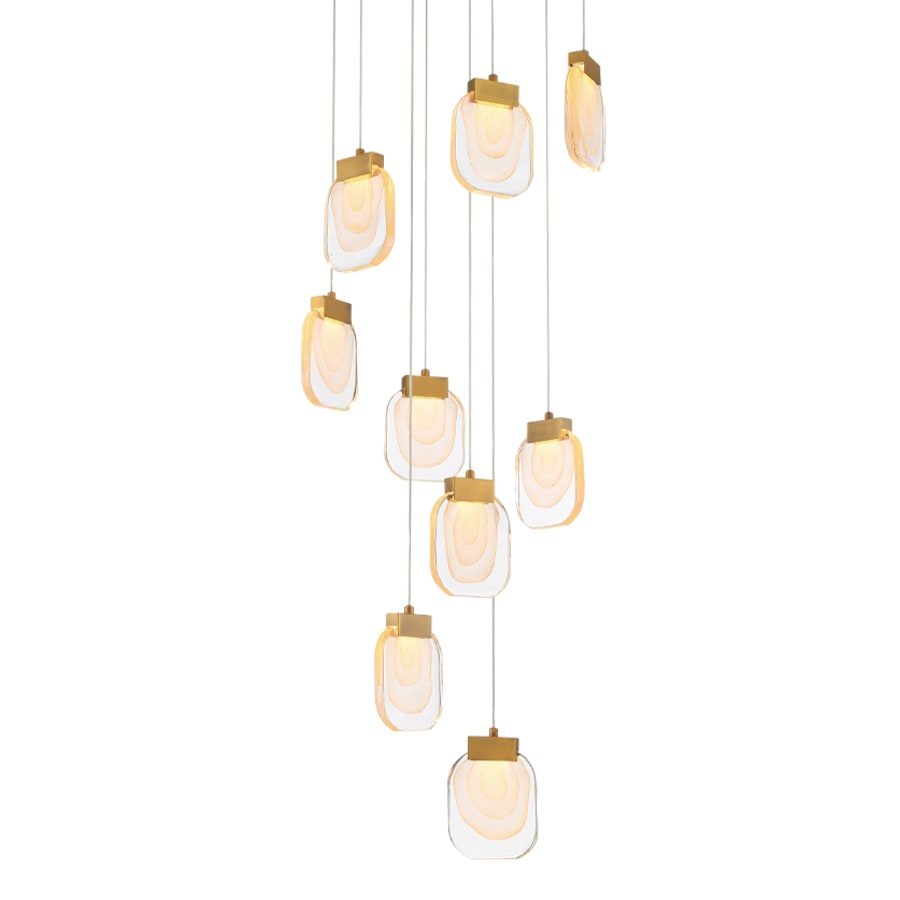 Eurofase Lighting Paget 9 Light 20" Wide LED Multi Light Pendant