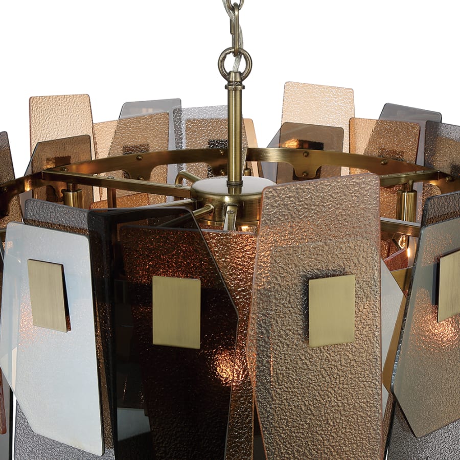 Eurofase Lighting Cocolina 10 Light 24" Wide Abstract Chandelier