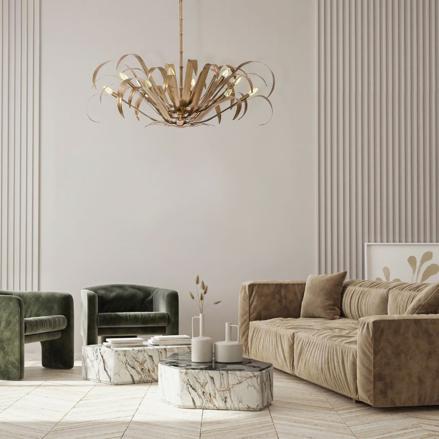 Eurofase Lighting Kagra 12 Light 56" Wide Chandelier
