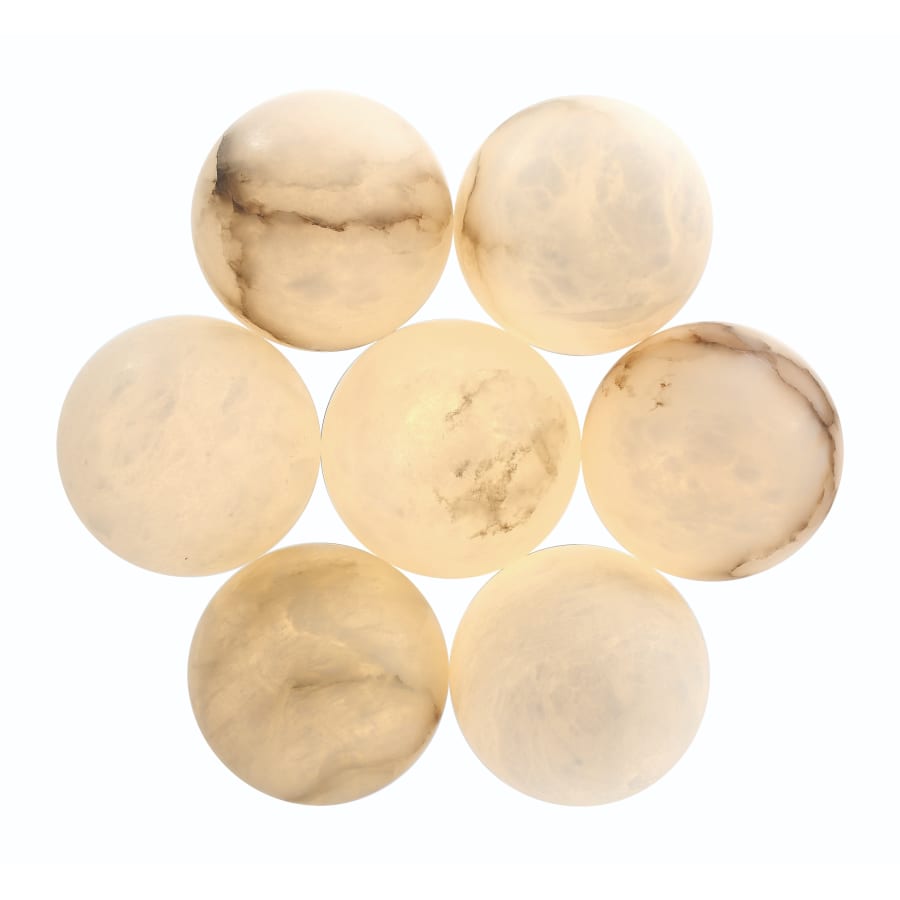 Eurofase Lighting Kepler 18" Wide 3000K LED Multi Pendant with Alabaster Shades