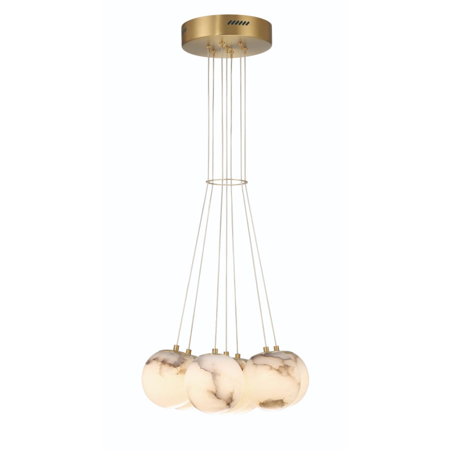 Eurofase Lighting Kepler 18" Wide 3000K LED Multi Pendant with Alabaster Shades
