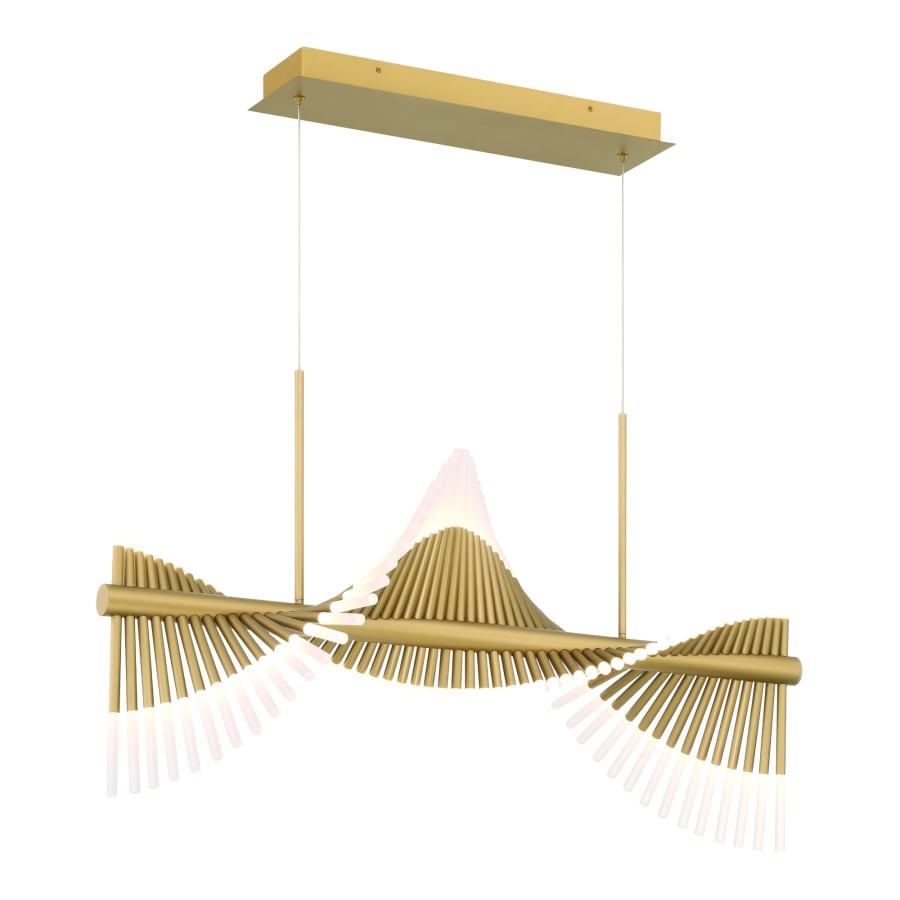 Eurofase Lighting Voltik 40" Wide LED Abstract Linear Chandelier