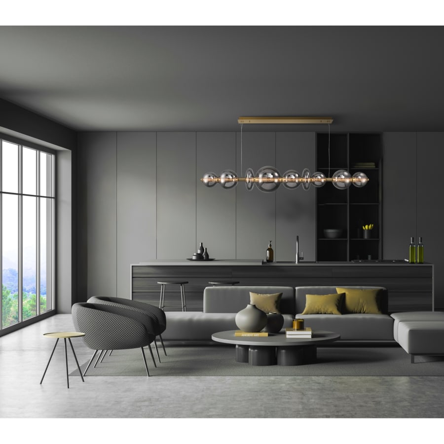 Eurofase Lighting Atomo 74" Wide LED Linear Chandelier