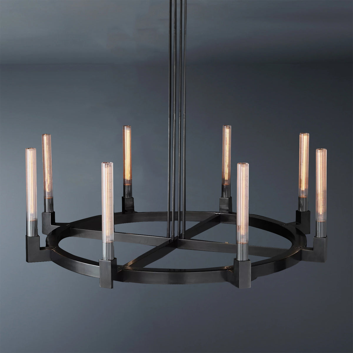 Cannele Round Chandelier 48" For Living Room