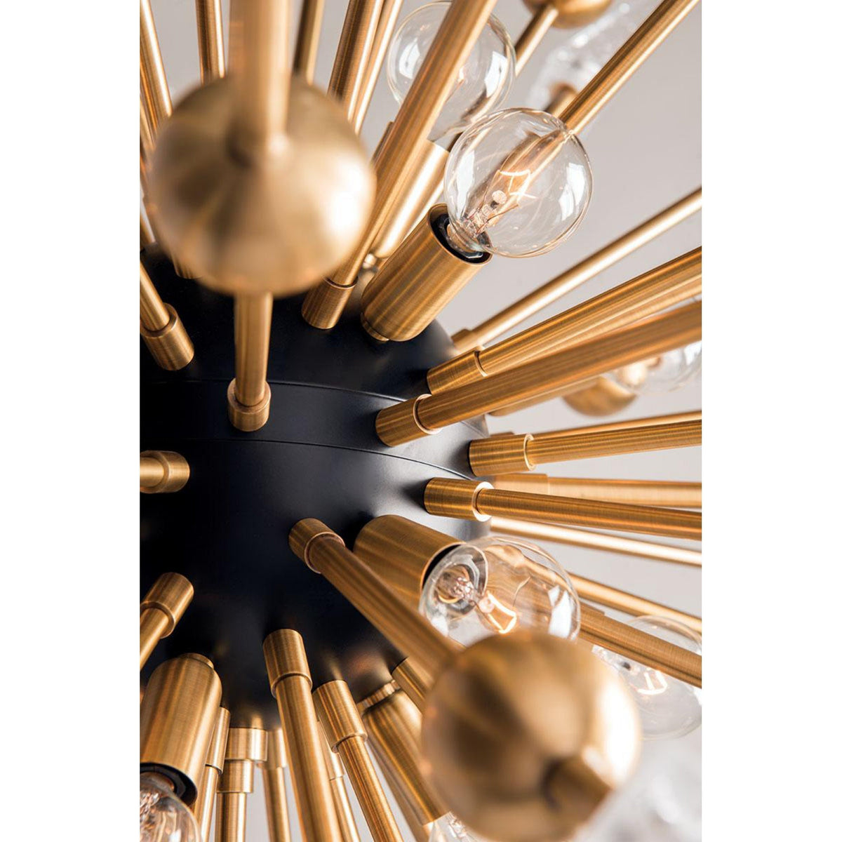 Sparta 18-Light Chandelier in Aged Brass 48L x 48W x 48H