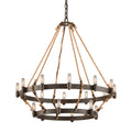 Pike Place Chandelier 18-Light LED in Heritage Bronze 32W x 38H